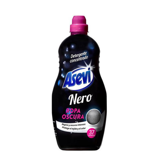 DETERGENTE LIQUIDO ASEVI ROPA NEGRA 37 LAV. 1.5L. CAJA 10
