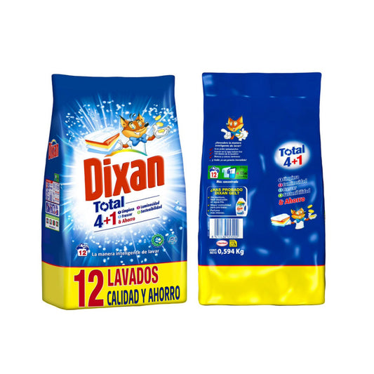 DETERGENTE BOLSA DIXAN 12 DOSIS CAJA 8