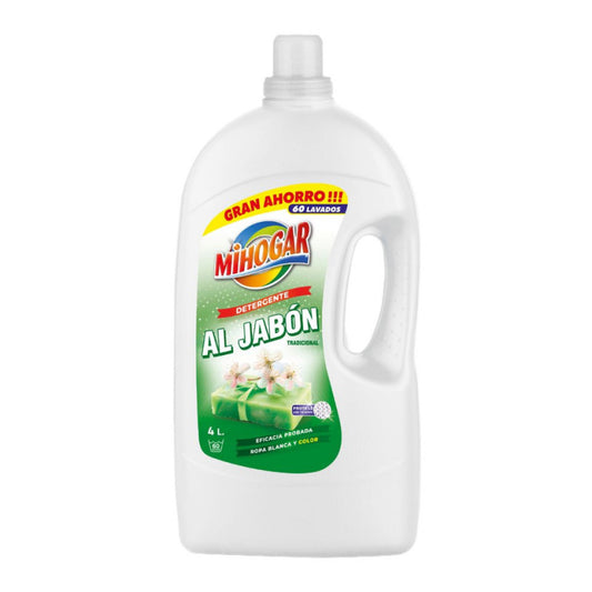 MIHOGAR DETERGENTE LIQUIDO 3.9L. 60 DOSIS ROPA COLOR CAJA 3UND.