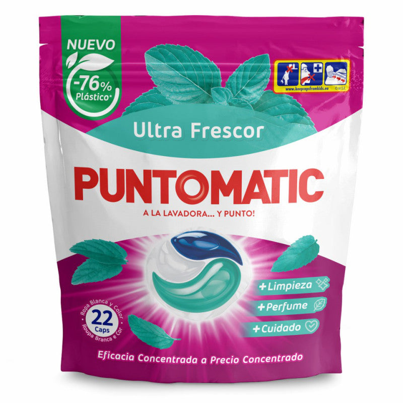 DETERGENTE  PUNTOMATIC CAPSULAS 22 FRES CAJA 6 UND