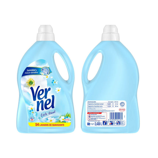 SUAVIZANTE VERNEL 54 DOSIS 2.43 L. AZUL