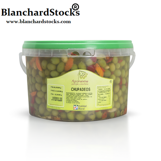 CUBO DE ACEITUNA CHUPADEOS GOURMER DE 5KG