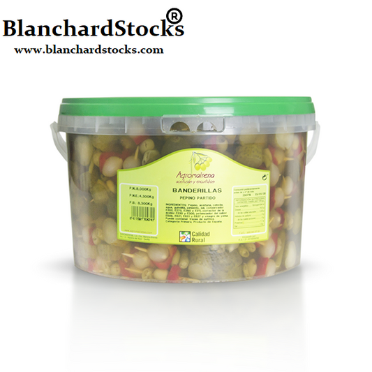 CUBO 5KG H BANDERILLAS PICANTES PARTIDAS GOURMET