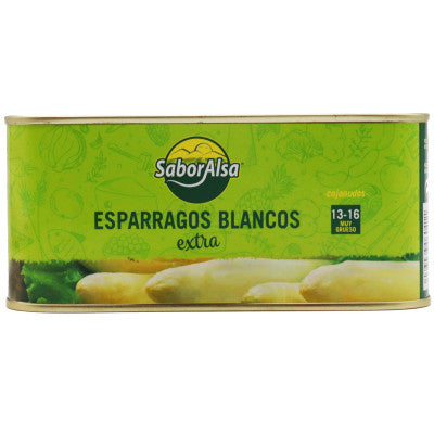ESPARRAGOS BLANCOS LATA 1 KG. 13/16 FRUTOS